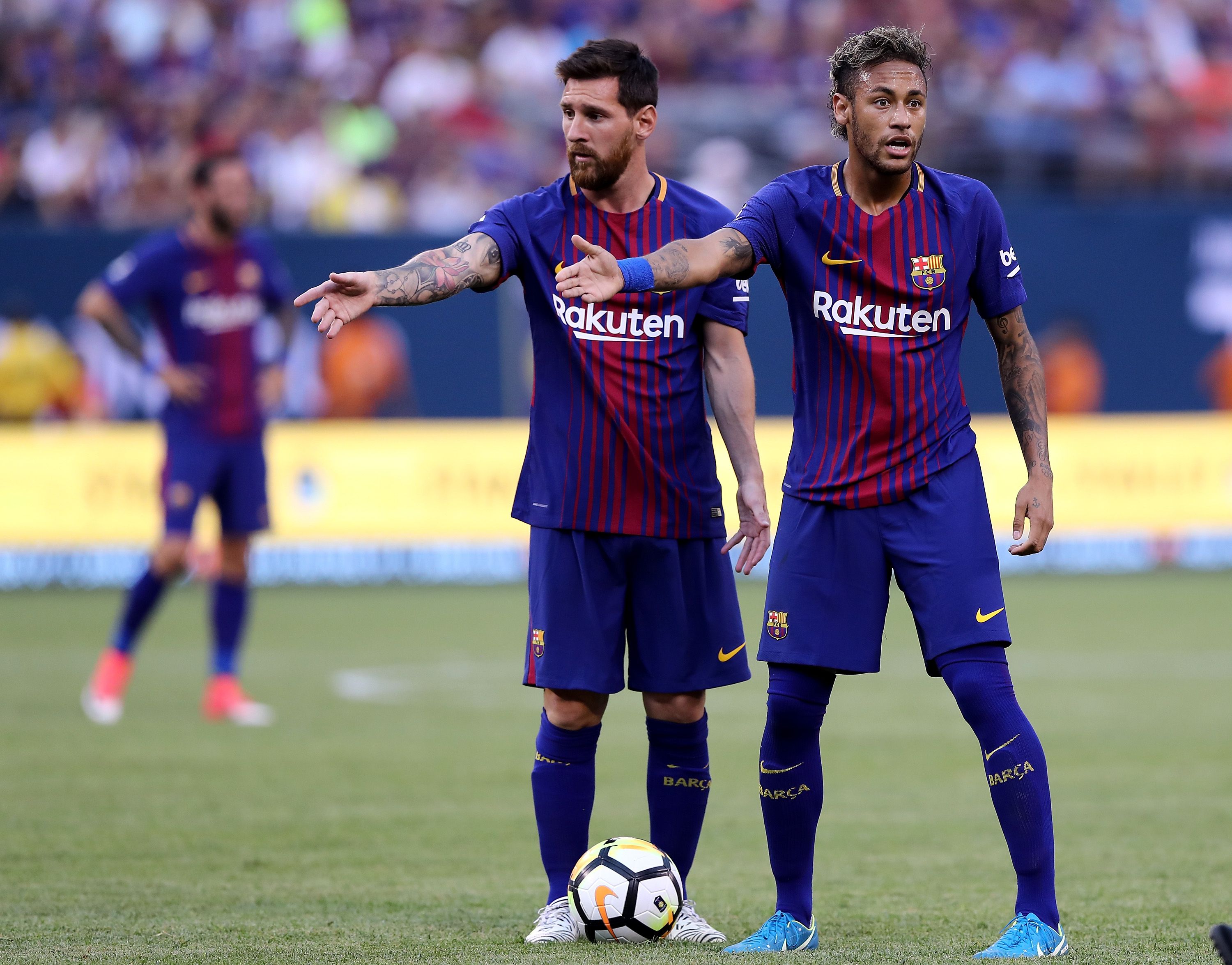 Lionel Messi (balra) és Neymar barátok, remekül megértik egymást a pályán is /Fotó: Getty Images