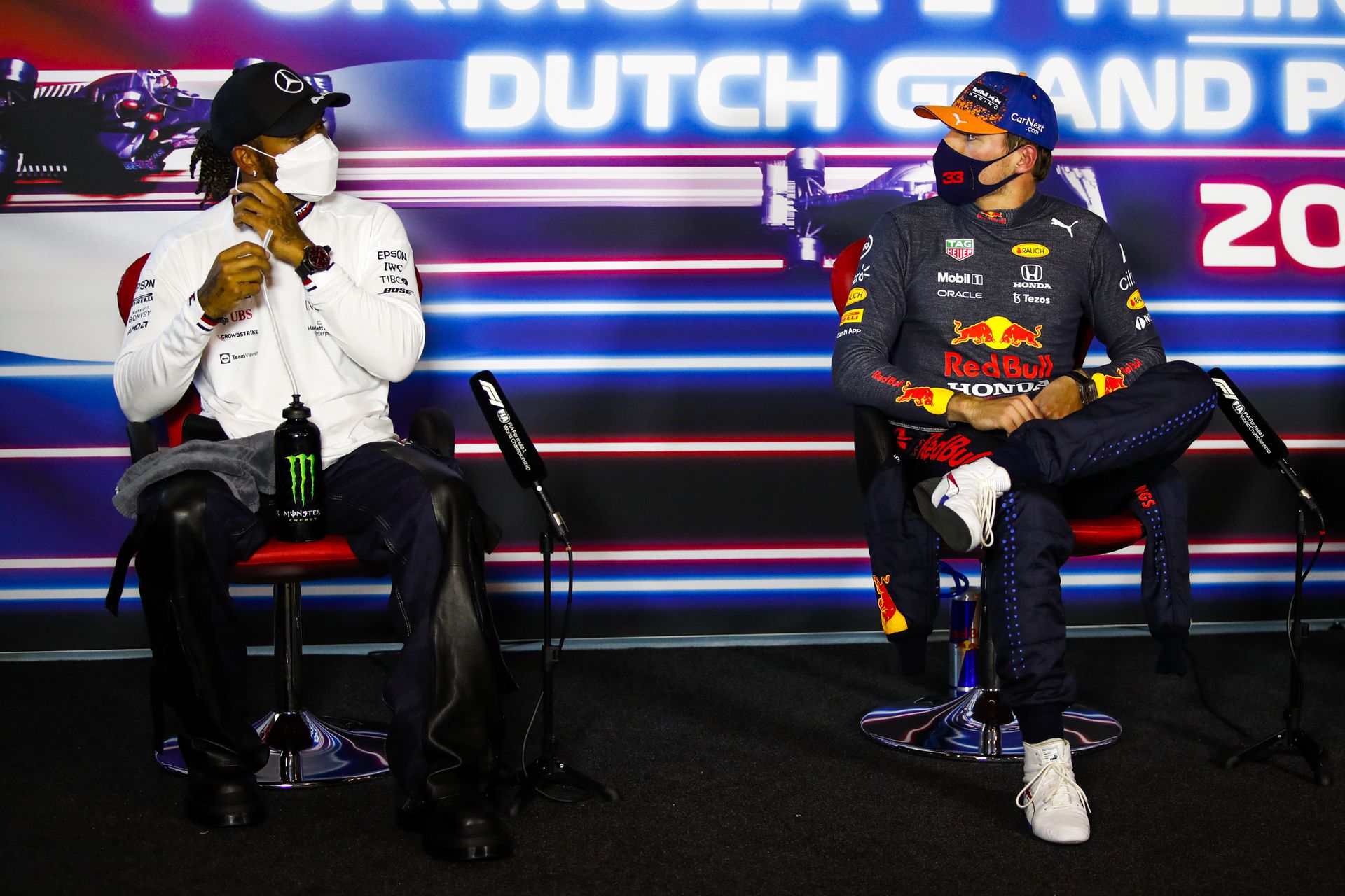 Hamilton és Verstappen ismét odamondogattak egymásnak /Fotó: Getty Images