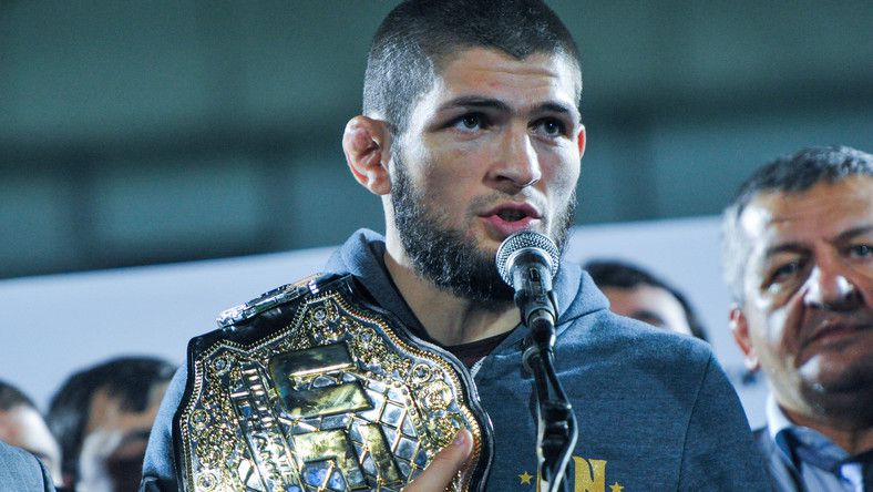 Habib Nurmagomedov a ketrecharcot focira cserélte /Fotó: Profimedia-Red Dot