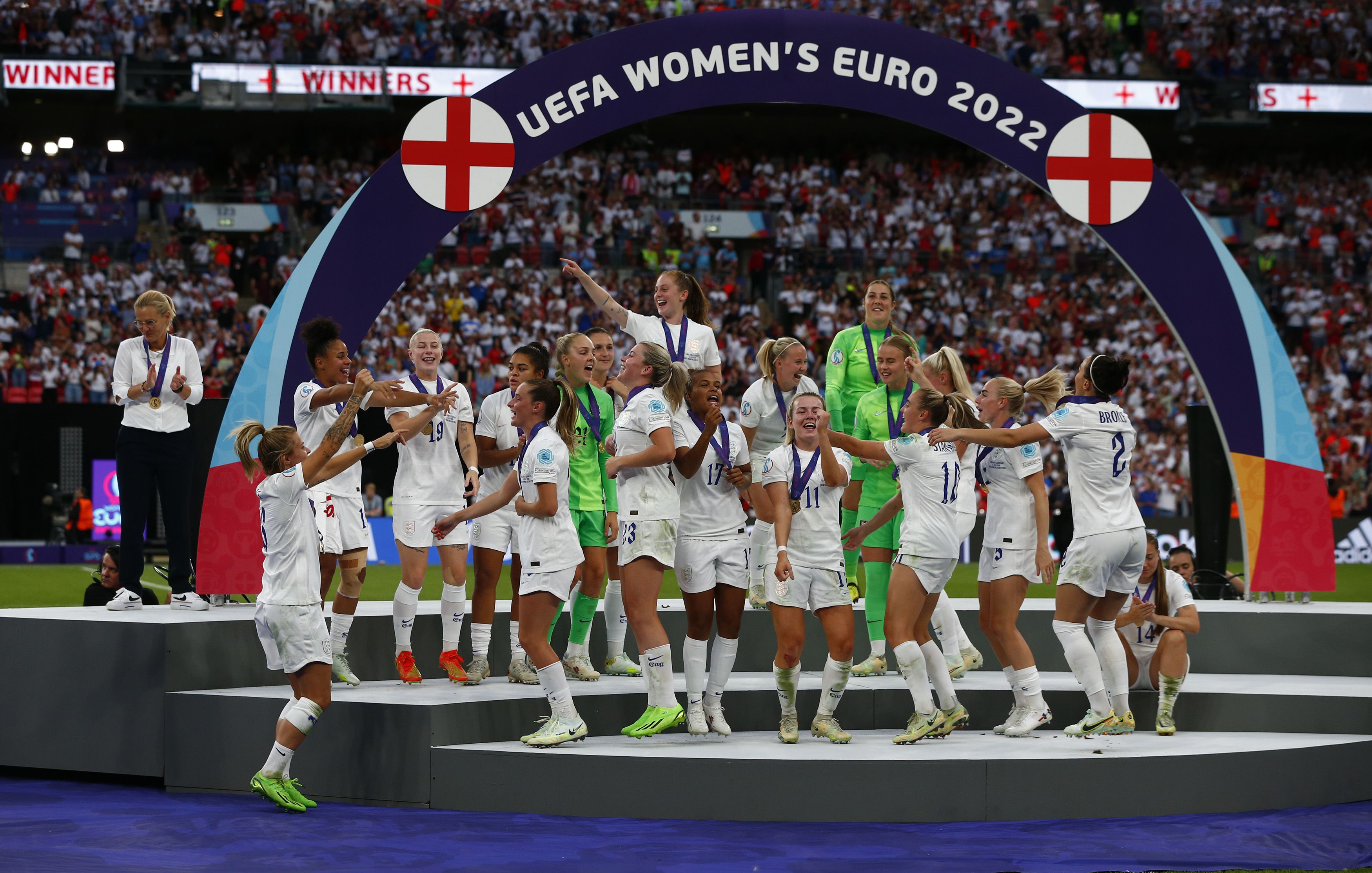 A női focimeccsek nézőszáma idén a férfiakét is előzi / Fotó: Getty Images
