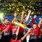 Megvédte címét a SEHA Ligában a Veszprém: Ilics az első trófeáját ünnepelte edzőként