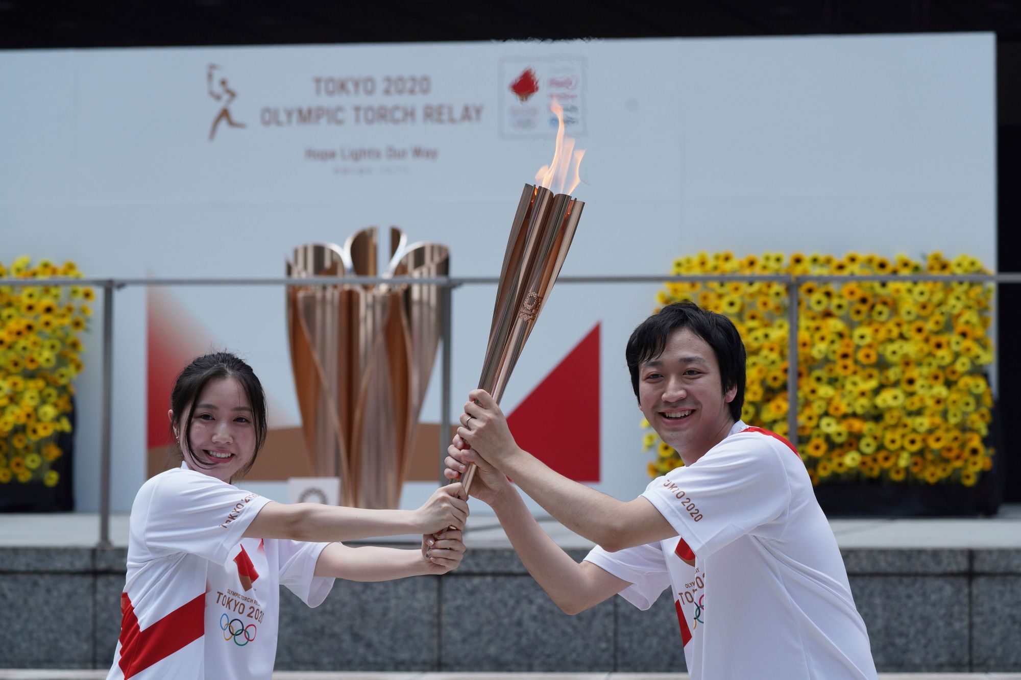Me hivatalosan is megnyyitják a 2021-es tokiói olimpiát. / Fotó: MTI/AP/Komija Kantaro