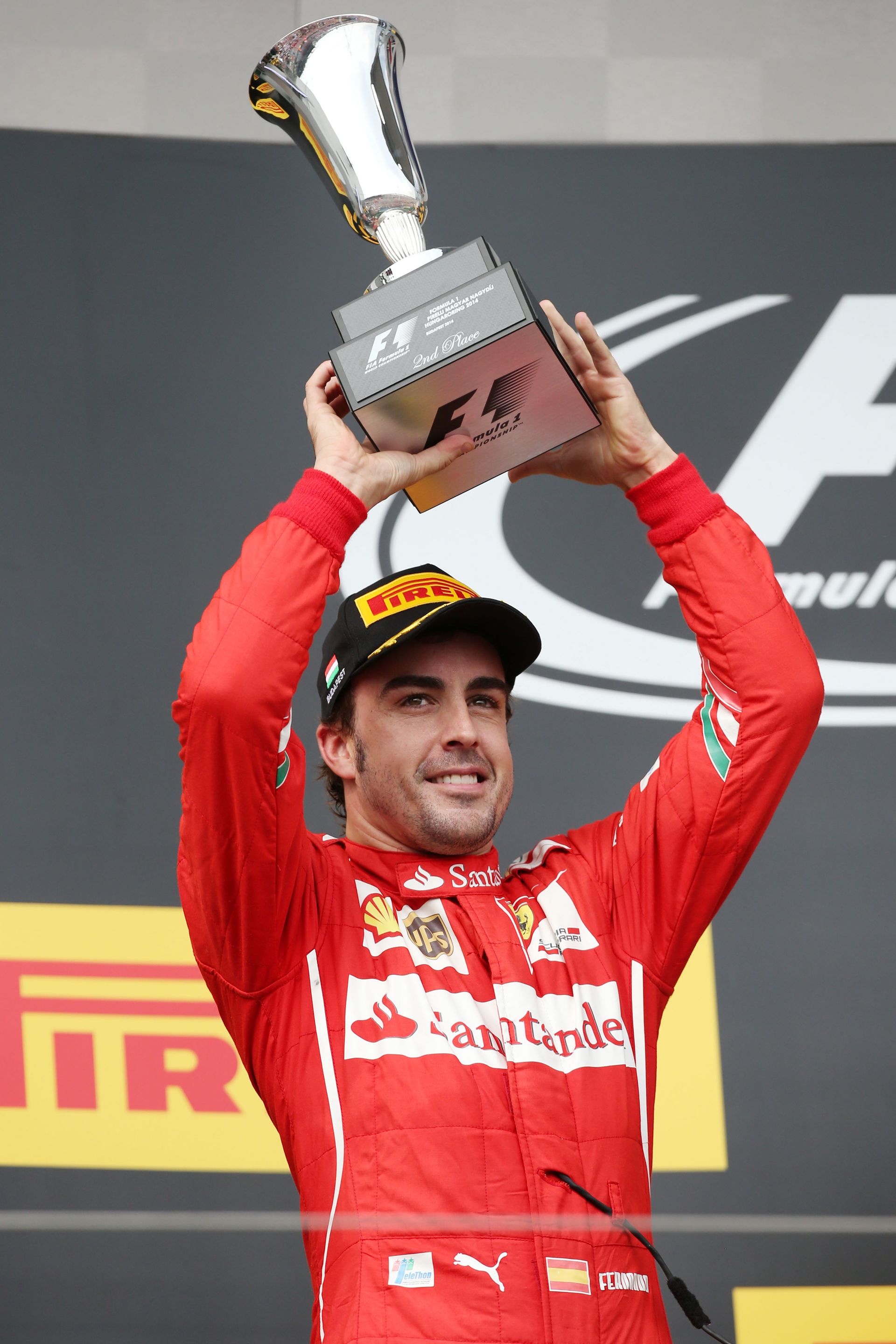 A spanyol pilóta a katari futam előtt a 2014-es Magyar GP-n, a Hungaroringen állhatott dobogóra, akkor a Ferrari tagjaként lett második/Fotó: Gettyimages
