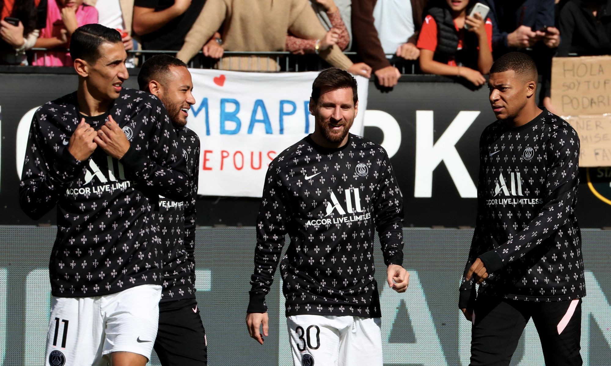 Di María, Neymar, Messi és Mbappé – sztárparádé ide vagy oda, a BL-ben nem megy a PSG-nek /Fotó: Getty Images