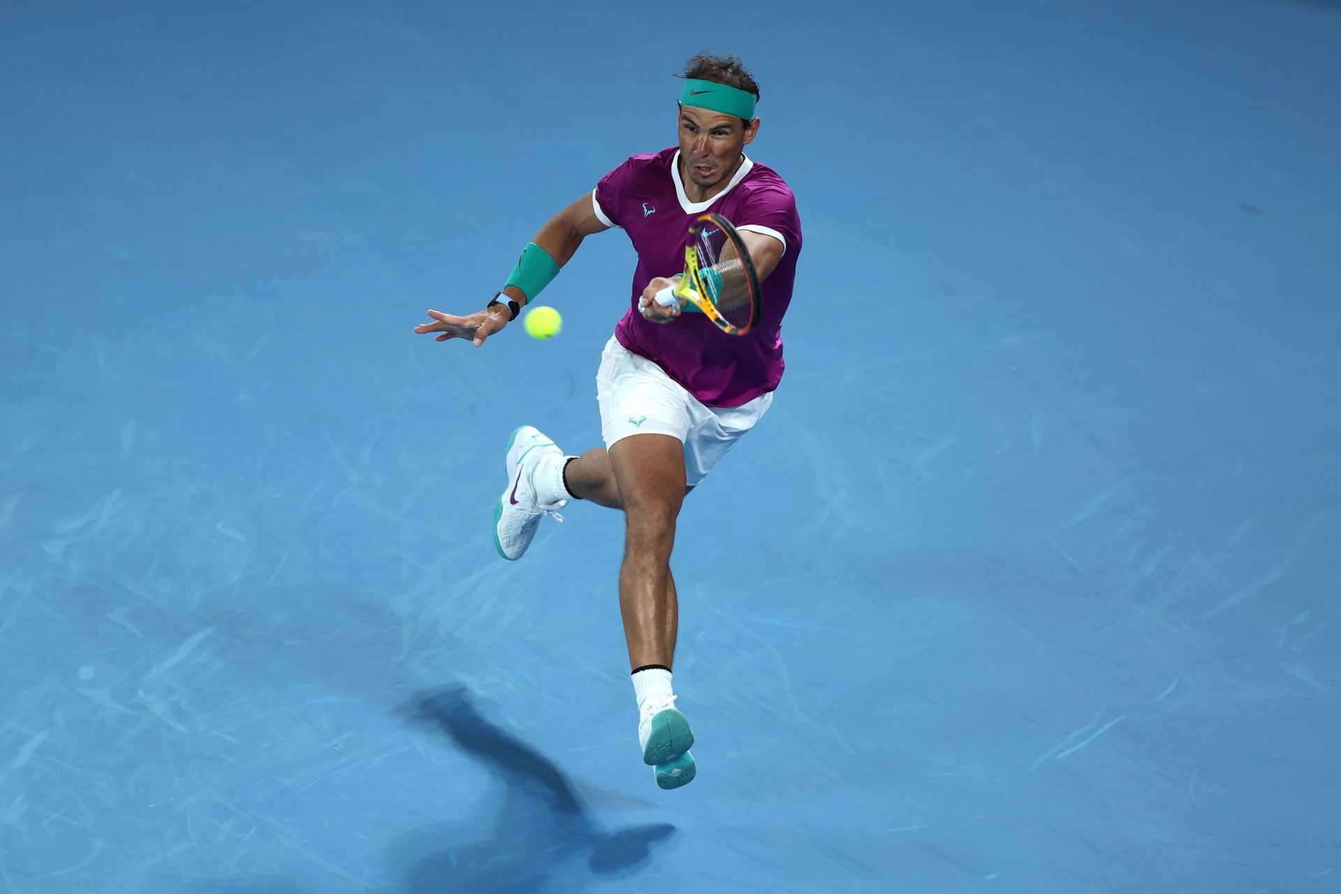 Nadal fél évig lábsérüléssel küzdött, de Melbourne-ben eddig nem látszik a játékán ez / Fotó: Getty Images