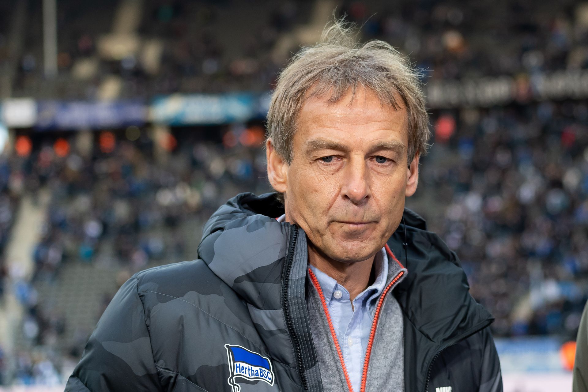 Jürgen Klinsmann csődöt mondott a kispadon, csak a 14. helyen áll a Hertha a bajnokságban. /Fotó: Getty Images