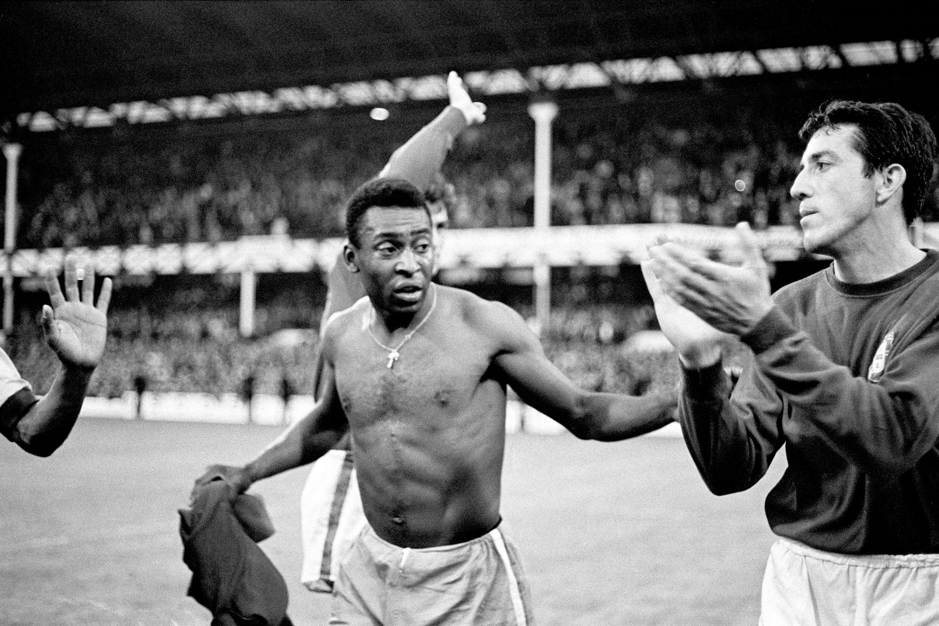 Pelé, a futball szupersztárja, háromszoros világbajnok, Farkas barátja volt Fotó: Getty Images