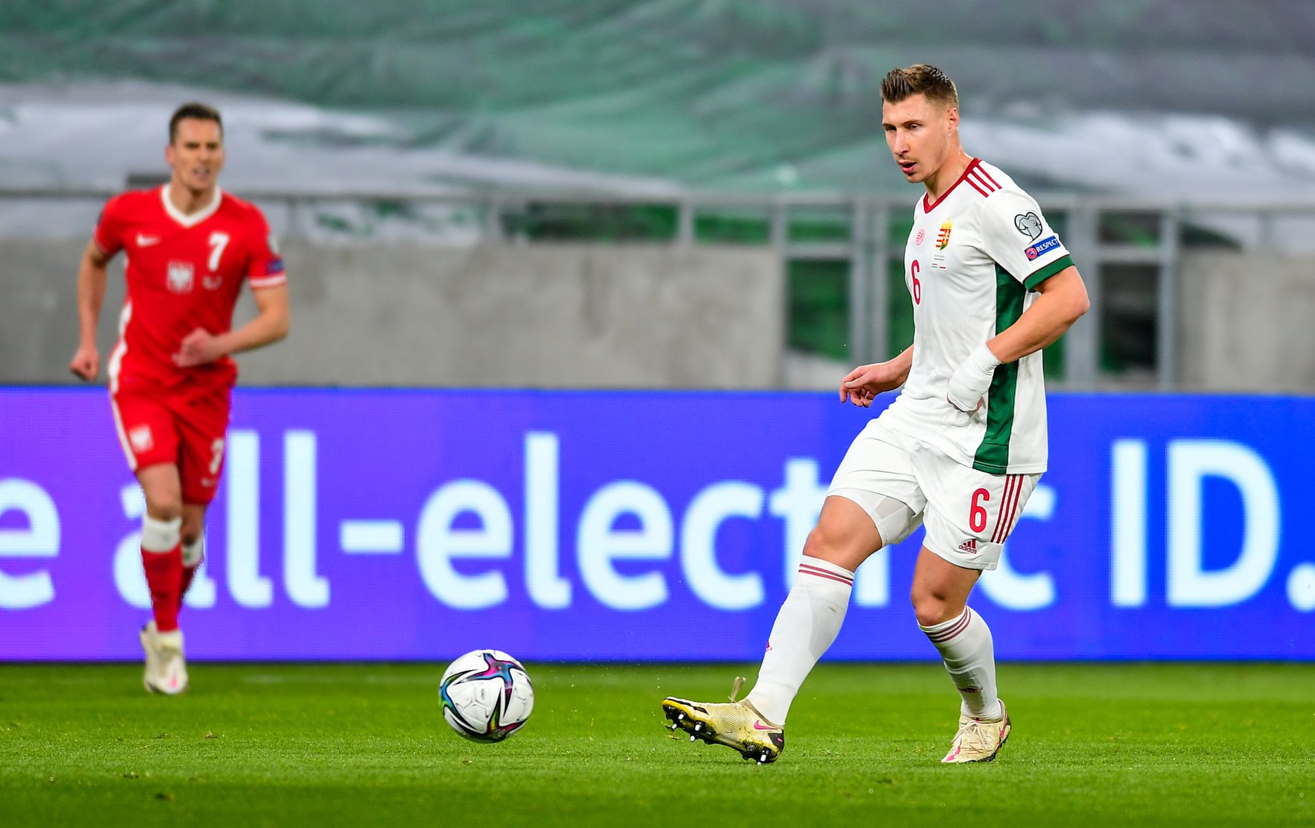 A német Leipzig védője, Willi Orbán a magyar labdarúgó-válogatottban húsz mérkőzésen már öt gólt szerzett / Fotó: GettyImages