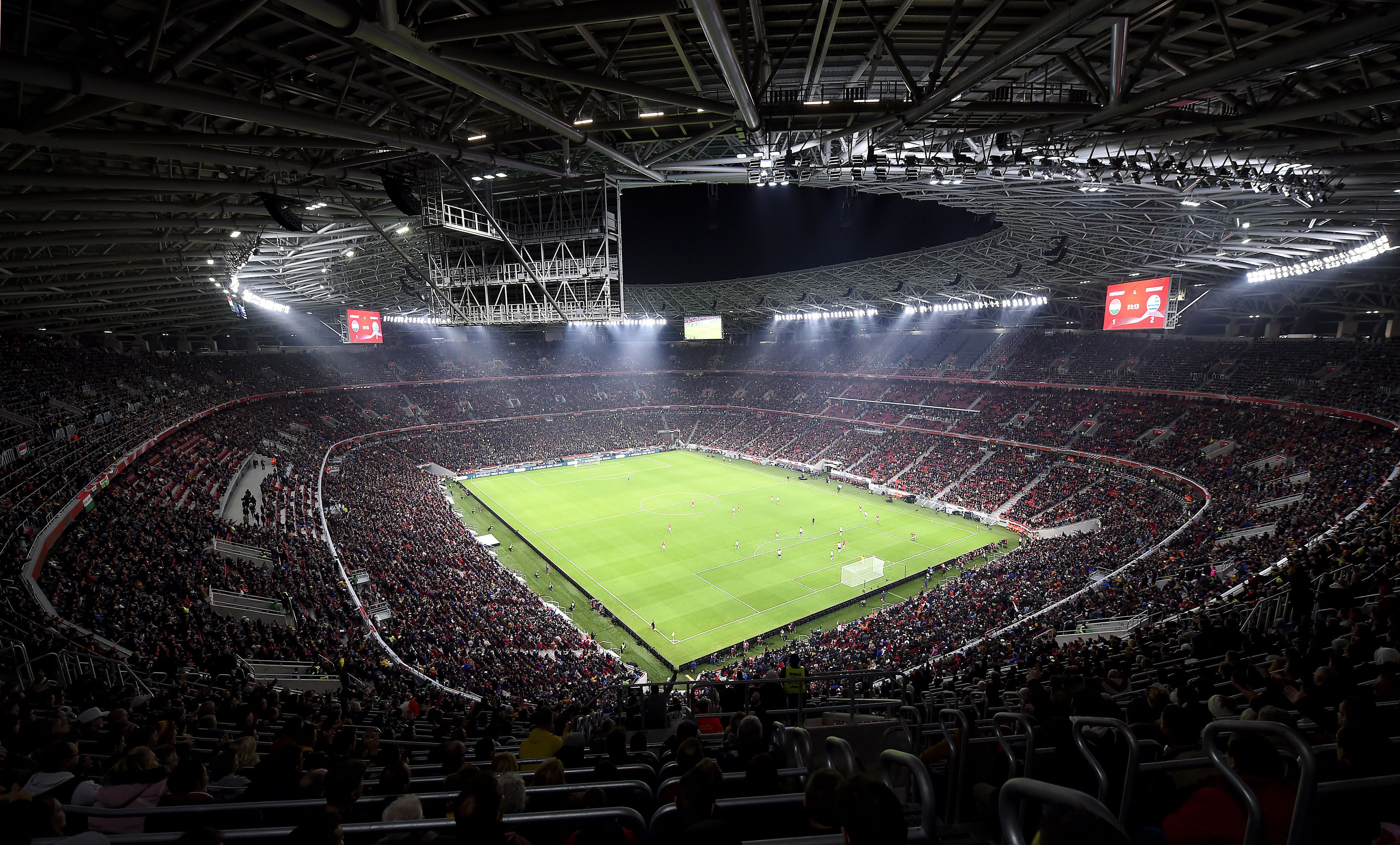 A Puskás Aréna ad otthont a Ferencváros mérkőzésének /Fotó: MTI/Illyés Tibor
