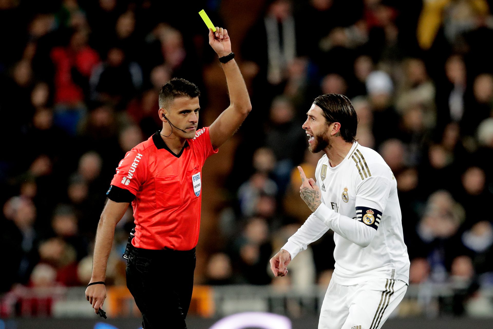 Sergio Ramos a spanyol válogatottban és a Real Madridban is rekordokat döntött – sárga lapok számában /Fotó: Getty Images