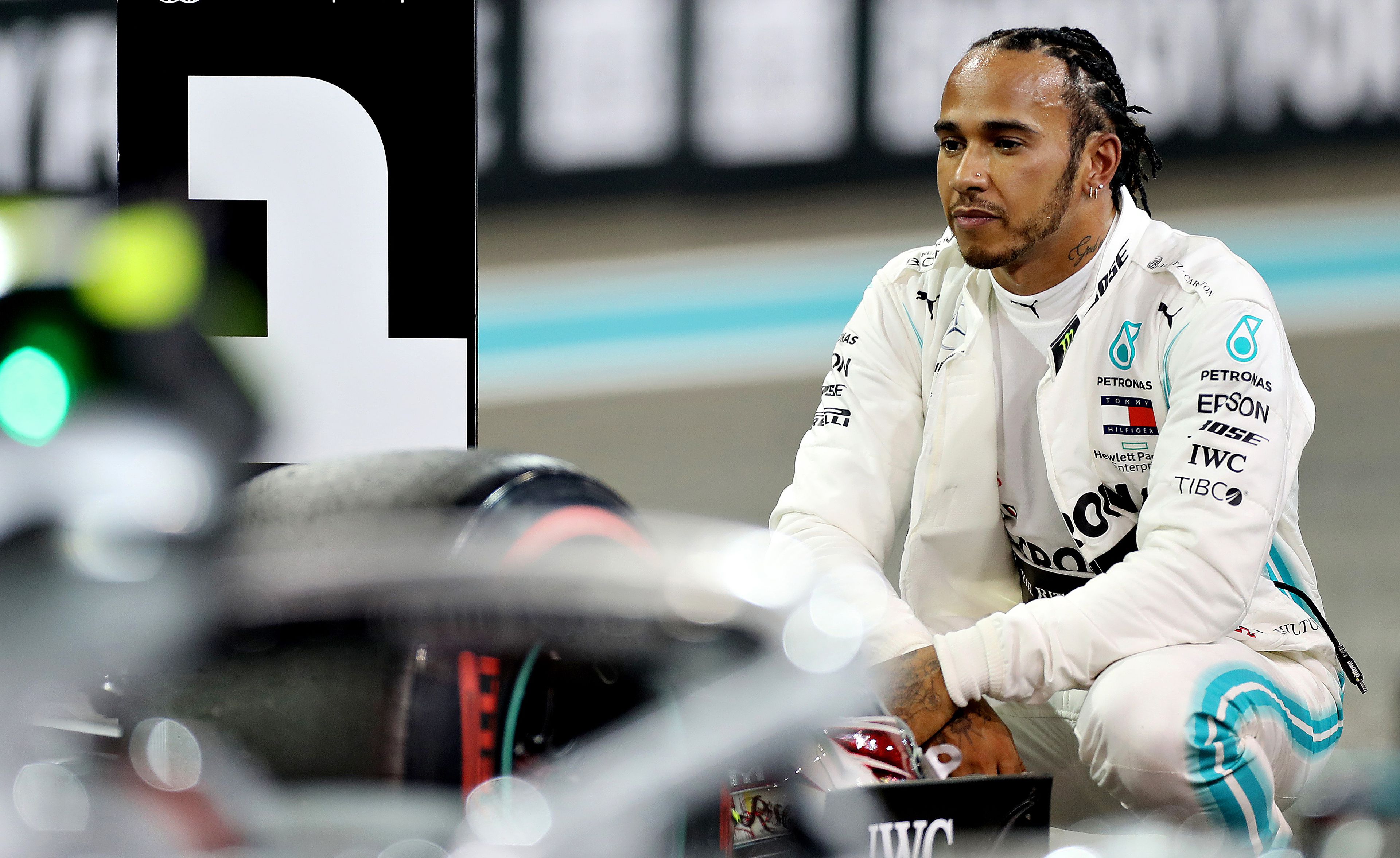 Hamilton és a Mercedes a harmadik szabadedzésen is az élen. /Fotó: Getty Images