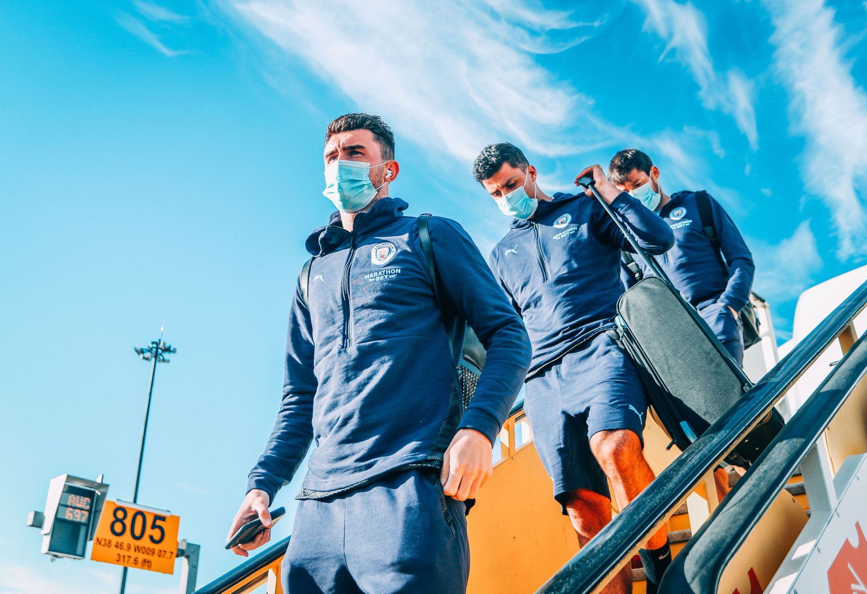 Az angol Manchester City játékosainak is kötelező a maszk viselése /Fotó: Facebook