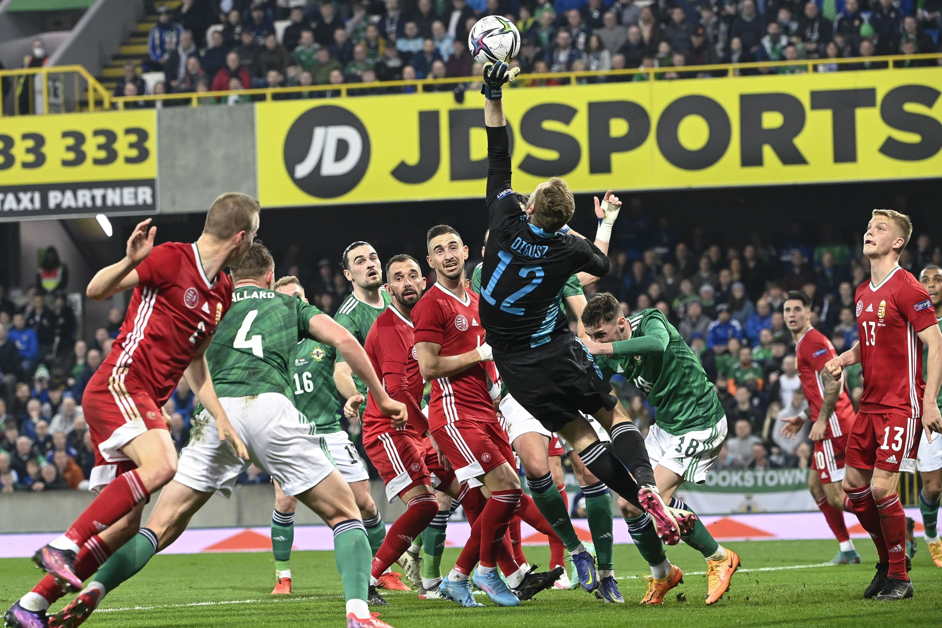 A magyar csapat 1:0-ra verte meg az észak-íreket a belfasti baráti mérkőzésen /MTI/Szigetváry Zsolt