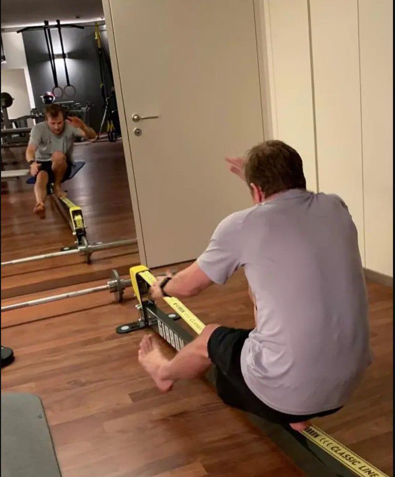 Edzőterem is található a luxusvillában/Fotó: Kimi Räikkönen Instagram