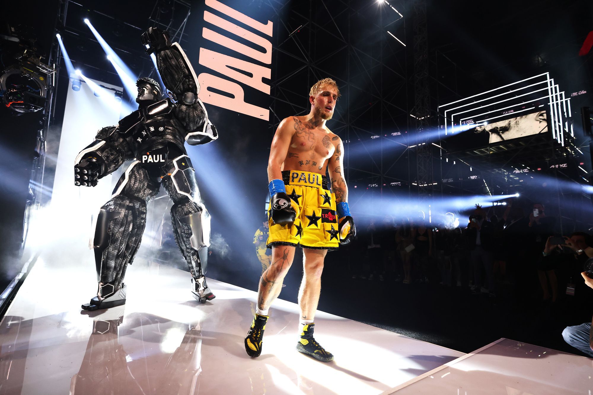 Jake Paul szintet lépne a bokszban, ha Tysonnal csatázhatna/ Fotó: Getty Images