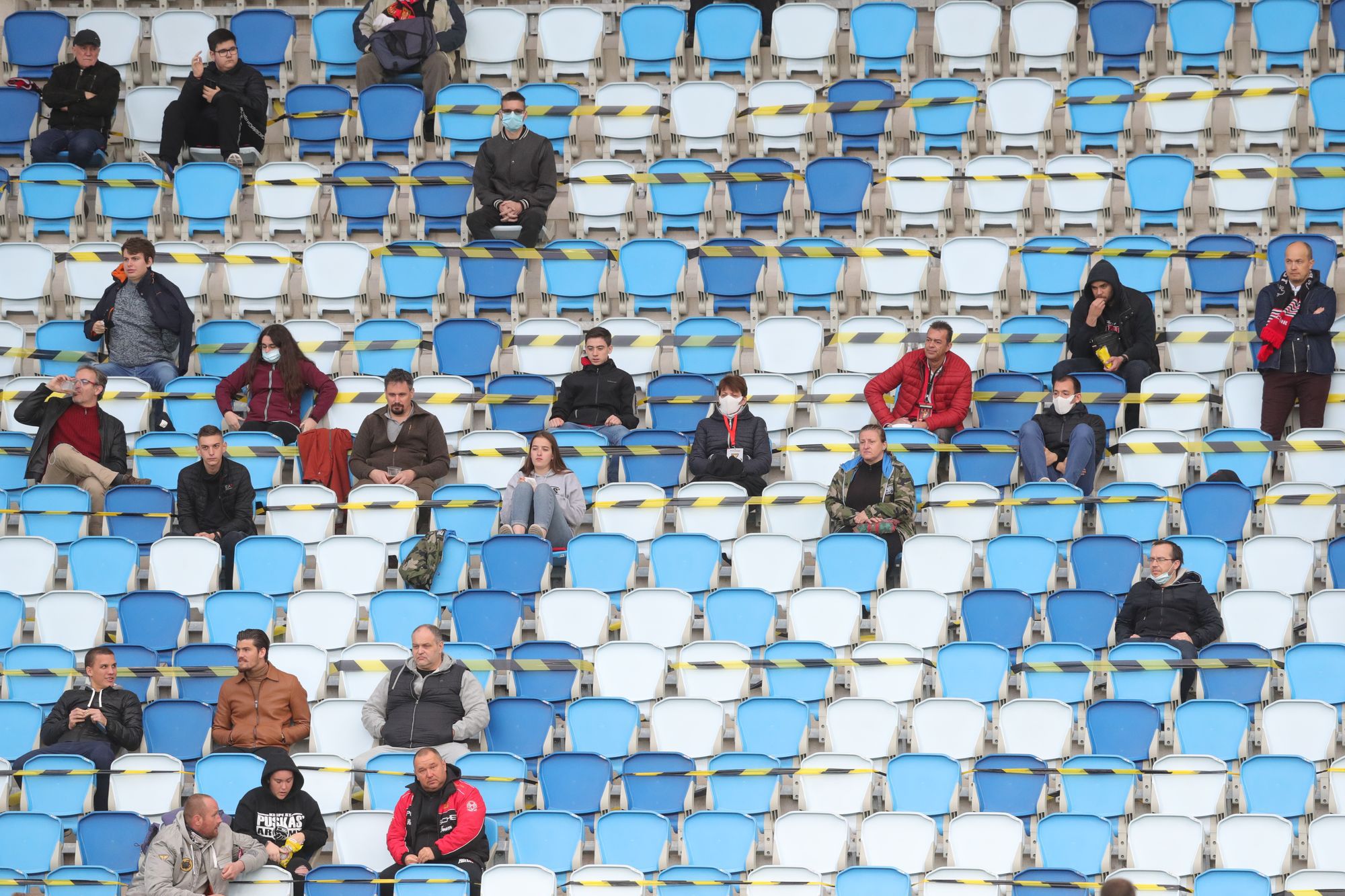 Minden negyedik széken lehetett csak ülni a Hidegkuti stadionban is. / Fotó: Varga Imre