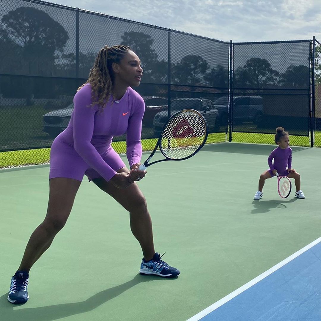 Serena Williams nem bánná, ha a kislánya is teniszezne majd. / Fotó: Instagram