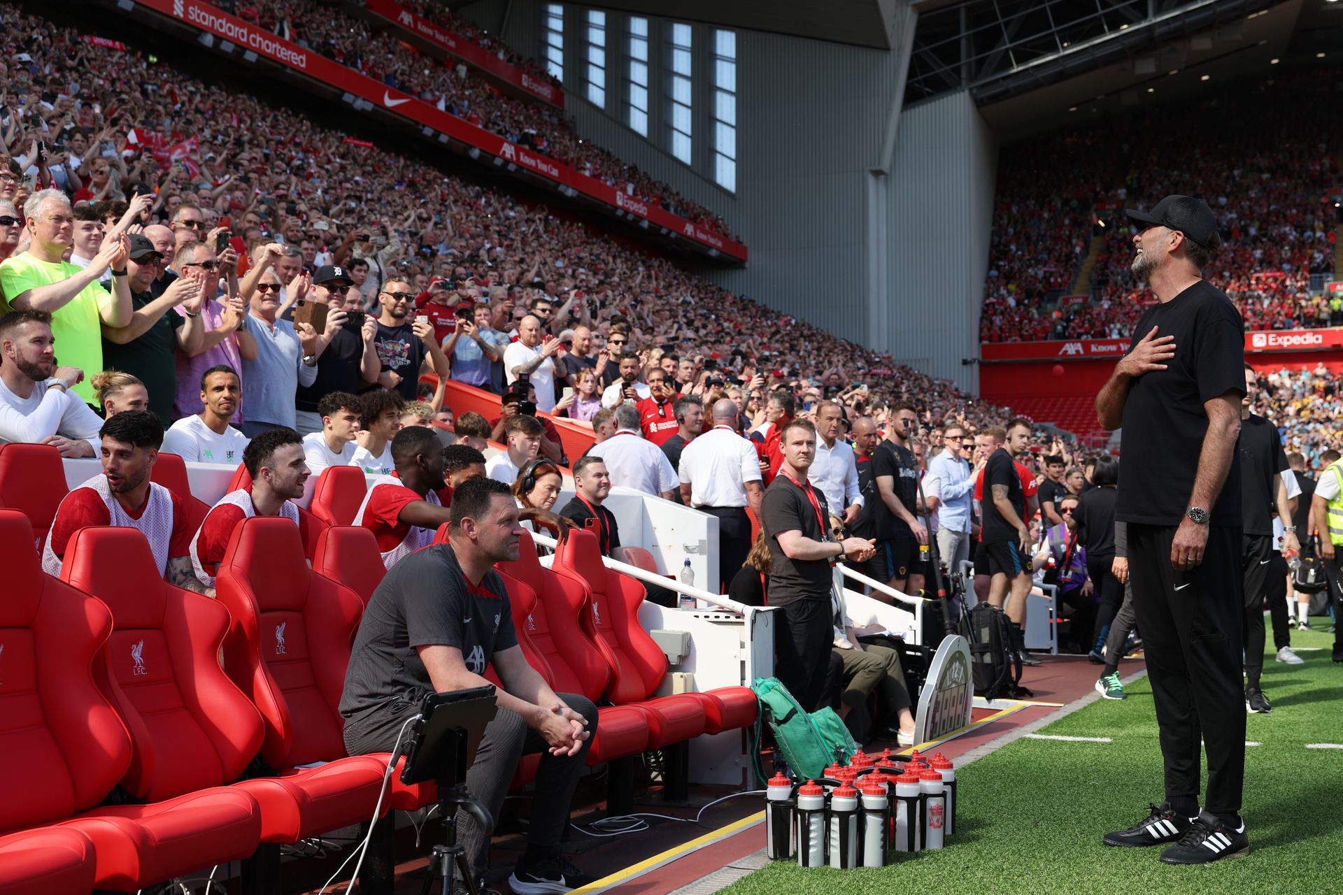 A páratlan sikerkorszak utolsó állomása: Jürgen Klopp győzelemmel búcsúzott az Anfieldtől Fotó: Getty Images
