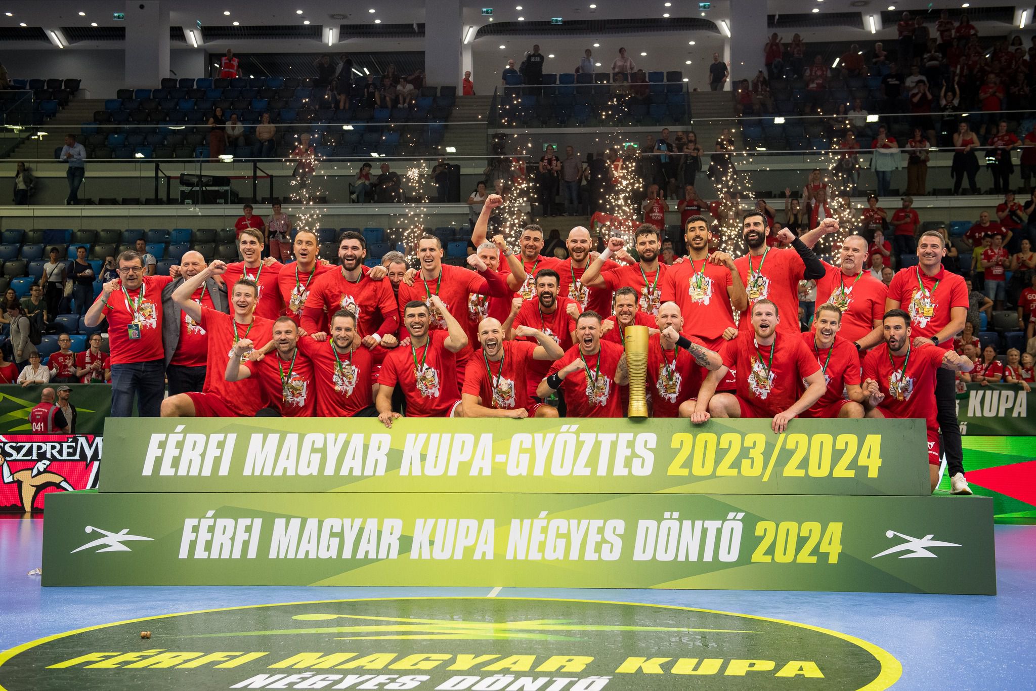 Tizennyolcszoros kupagyőztesek (Kép: Telekom Veszprém)