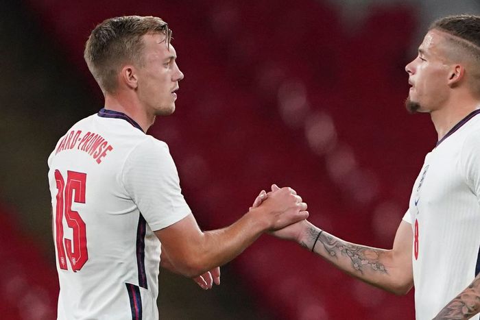 Kalvin Phillips (jobbra) kihagyja az NL-meccseket (Fotó: England Footbal Team/Facebook)
