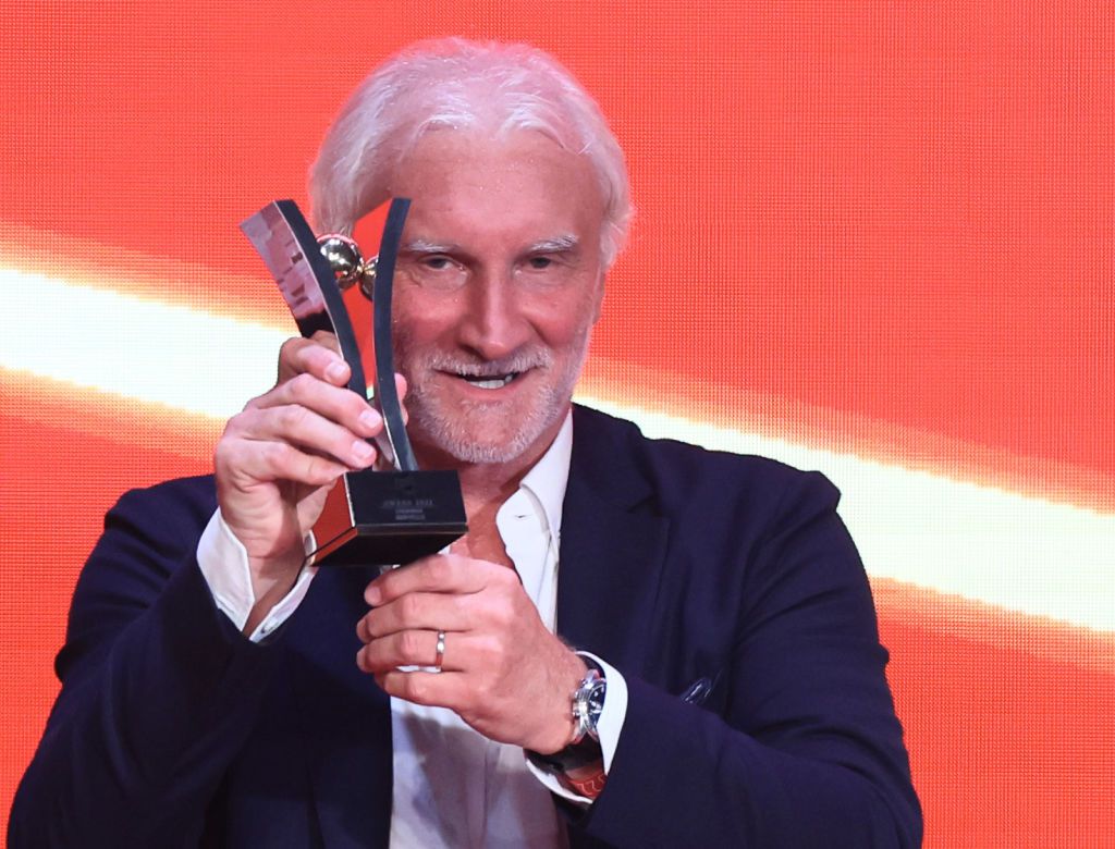 Rudi Völler, a német válogatott korábbi szövetségi kapitánya életműdíjat kapott a Sport Bild 2022-es szavazásán (Fotó: Getty Images)