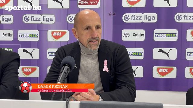 Damir Krznar értékelése az 1–1-es derbi után