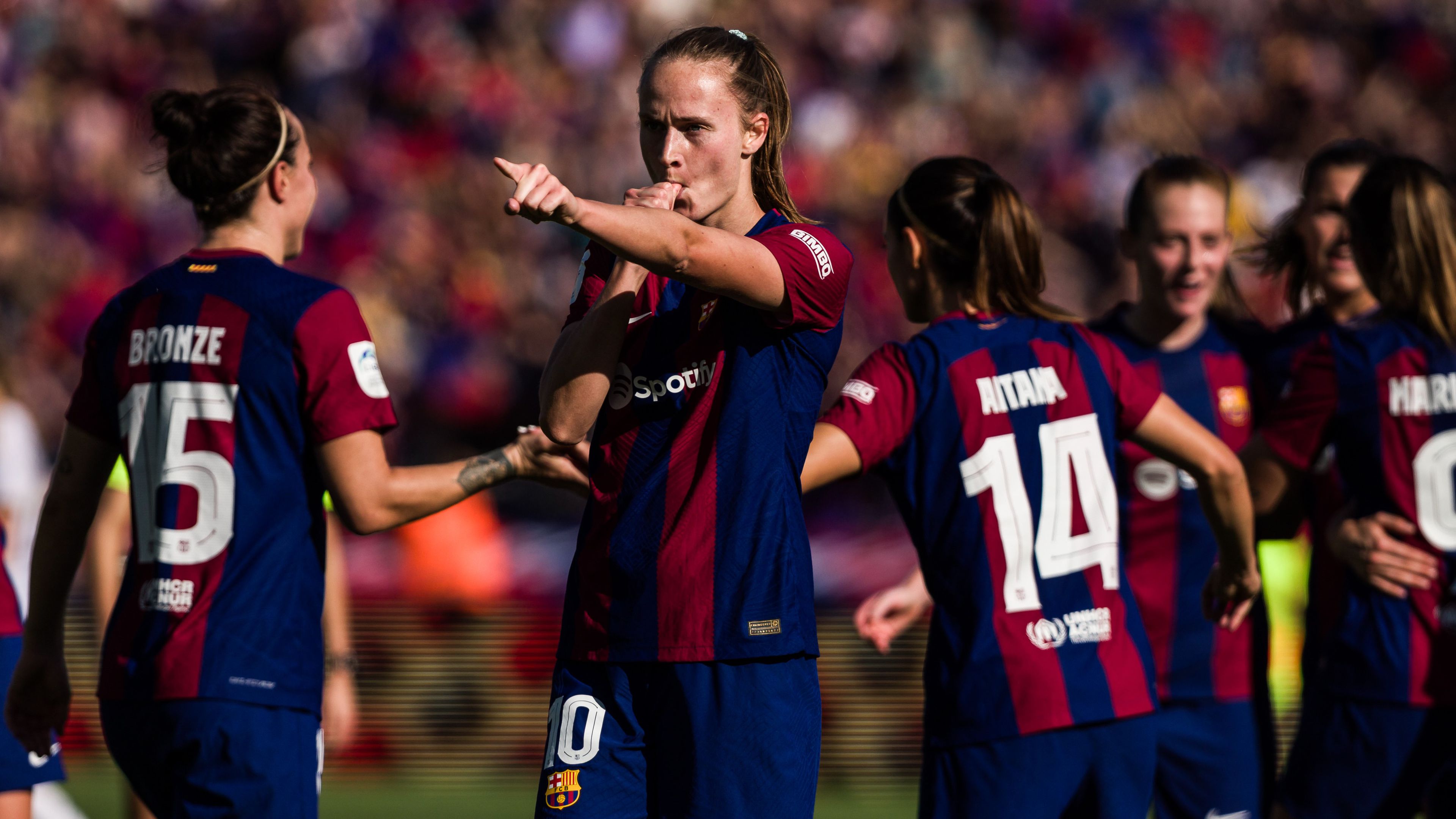 Caroline Graham Hansen lőtte a Barca második gólját a vasárnapi rangadón