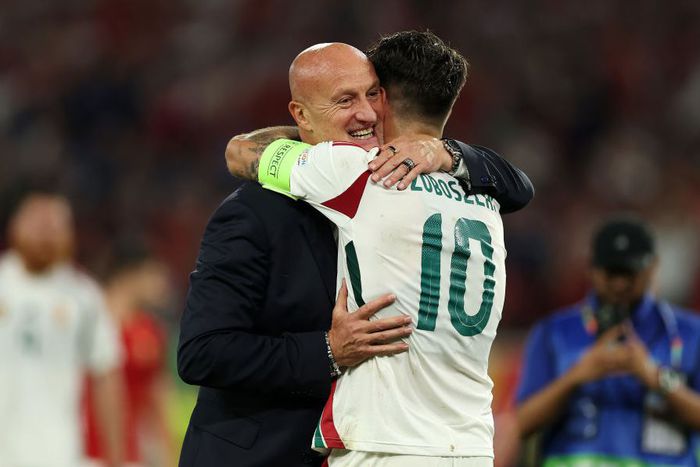 Marco Rossi és Szoboszlai Dominik talán ünnepelhet még úgy, ahogy a tavalyi Eb-n, a skótok elleni siker után (Fotó: Getty Images)