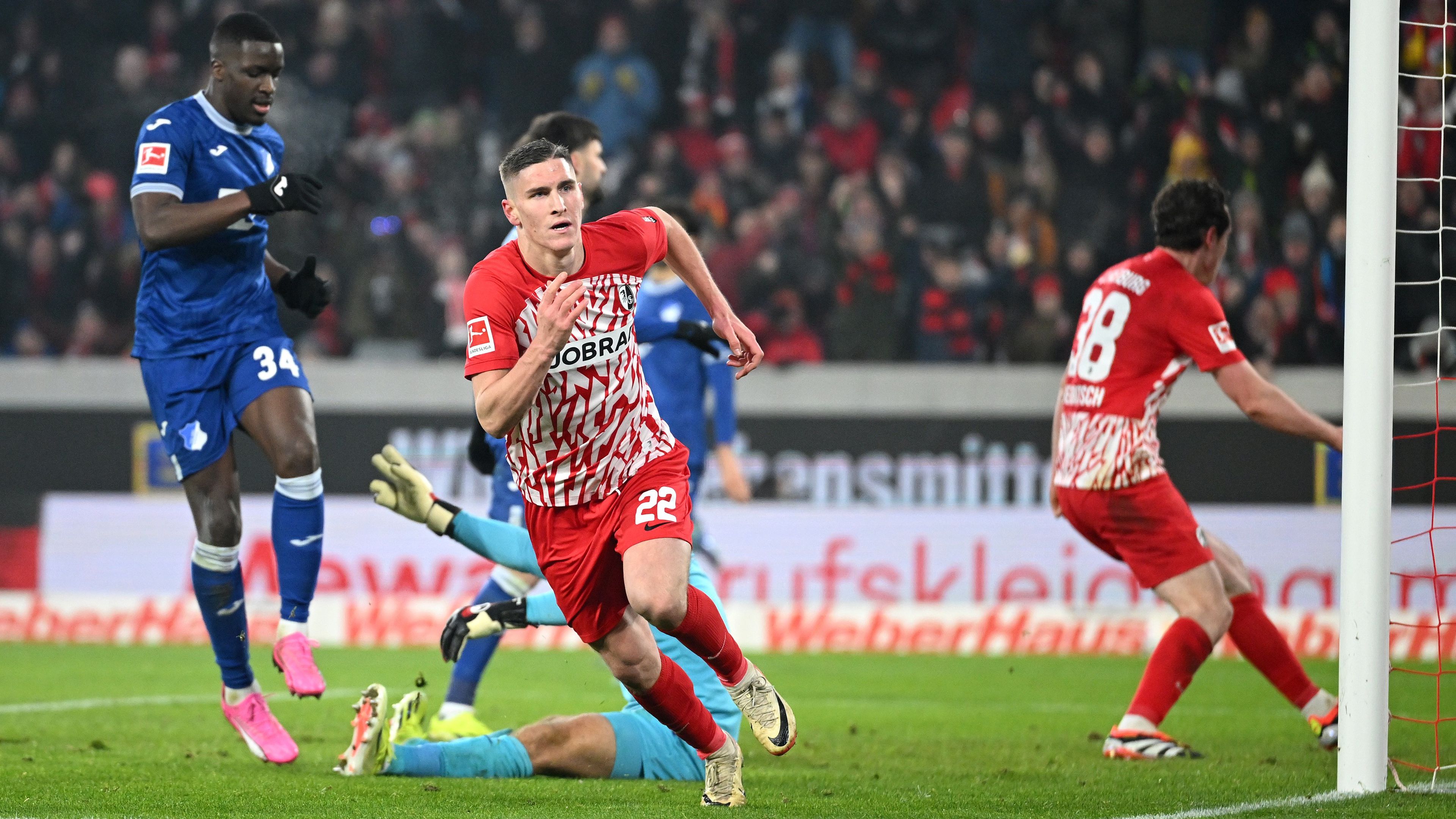 Sallai Roland emberhátrányban szerzett gólt, eldöntötte a Hoffenheim elleni bajnokit – videóval