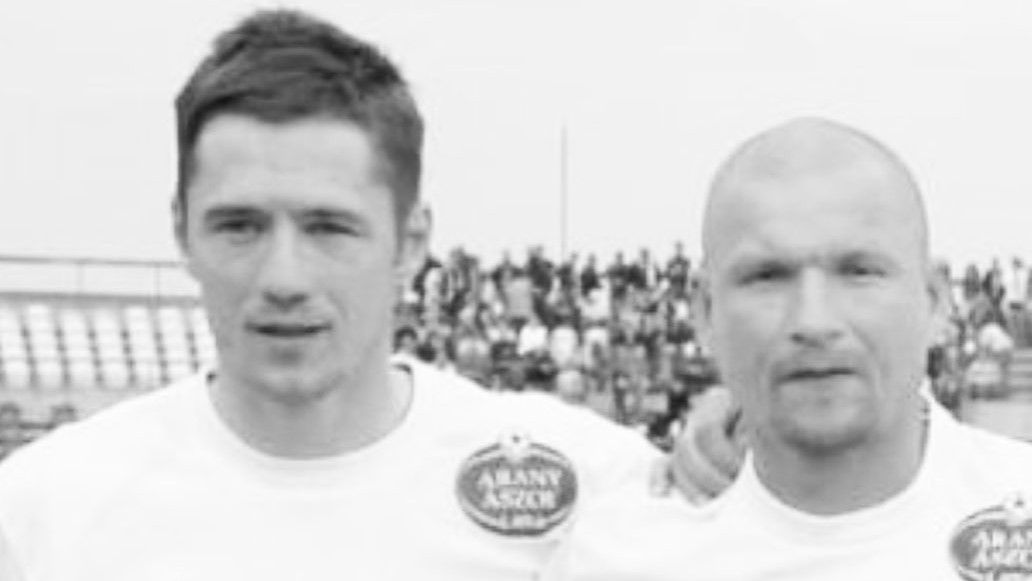 Vincze Ottó (balra) és Lendvai Miklós (jobbra) a Győr játékosaként (Fotó: Vincze Ottó/Instagram)