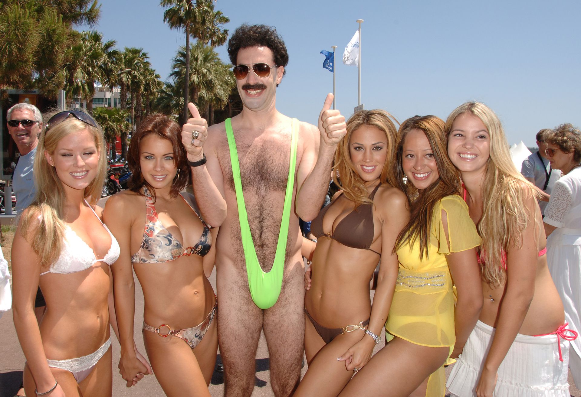 Sacha Baron Cohen, azaz Borat és az ő híres fürdőrucija (Fotó: Getty Images)
