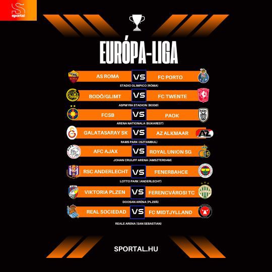 Az Európa-liga mai programja