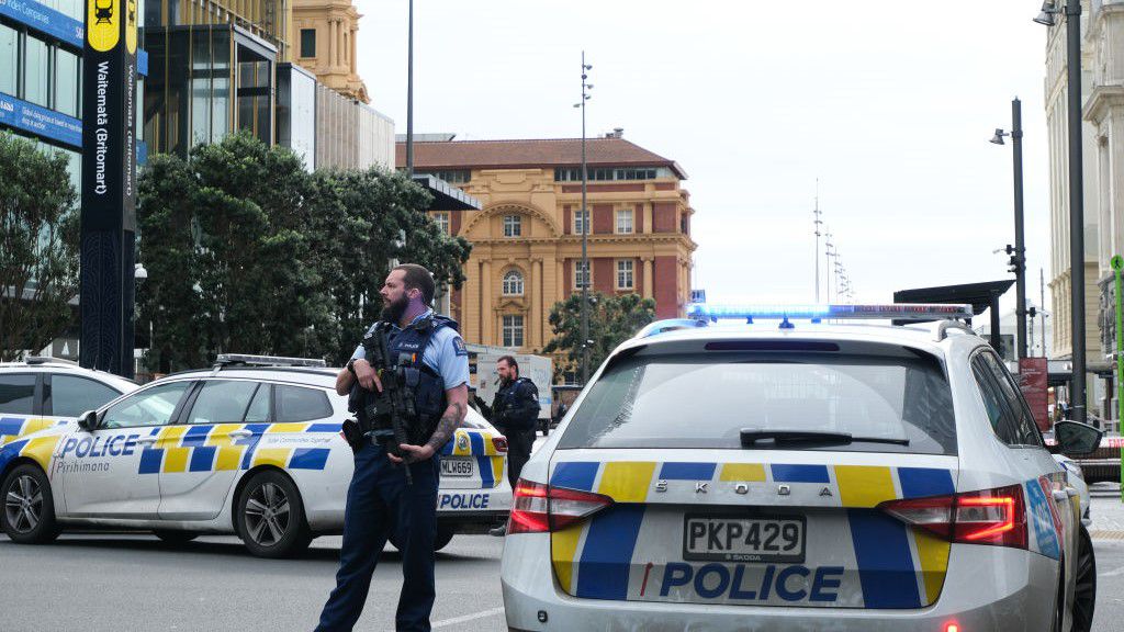 Rengeteg volt a rendőrautó a helyszínen (Fotó: Getty Images)