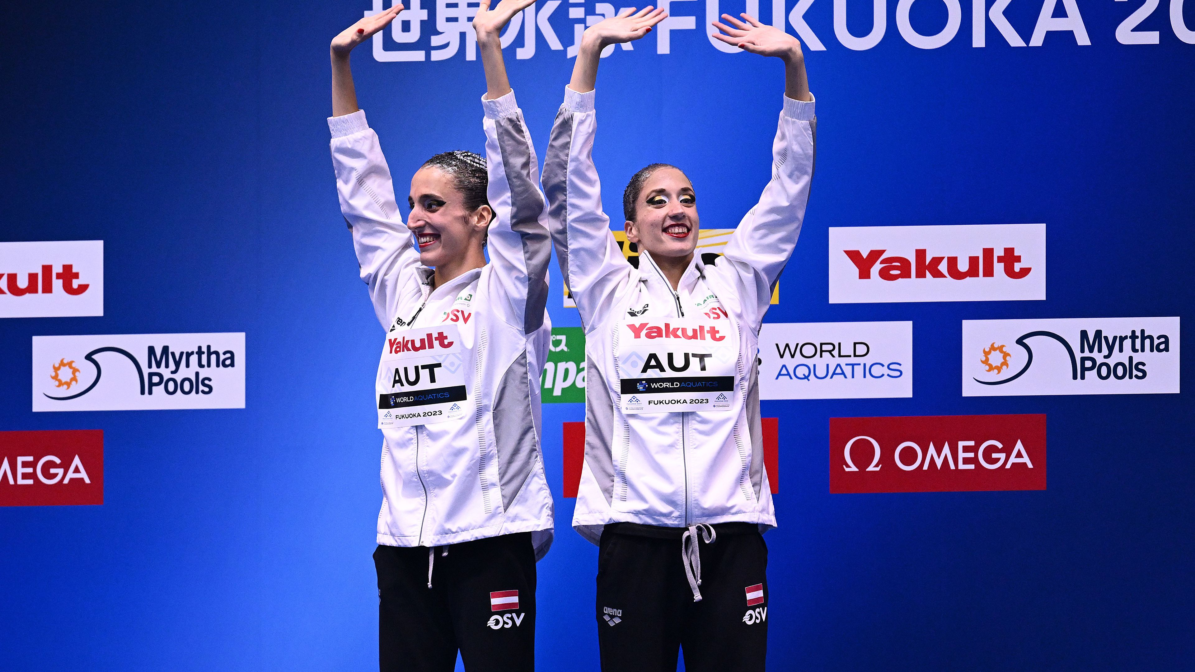 Az Anna-Maria Alexandri, Eirini Alexandri osztrák kettős nyerte a szinkronúszó párosok versenyét a vizes vb-n