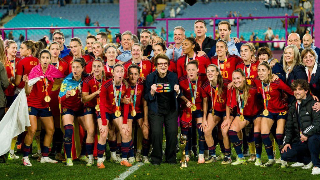 Történelme során először nyert világbajnoki aranyérmet a spanyol női labdarúgó-válogatott. (Fotó: Getty Images)