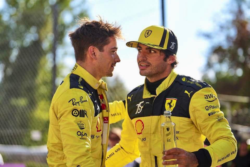 Charles Leclerc és Carlos Sainz (Kép: Facebook).