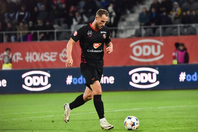 A 8-szoros magyar válogatott támadó a második gólját szerezte a szezonban. Fotó: FK Csíkszereda