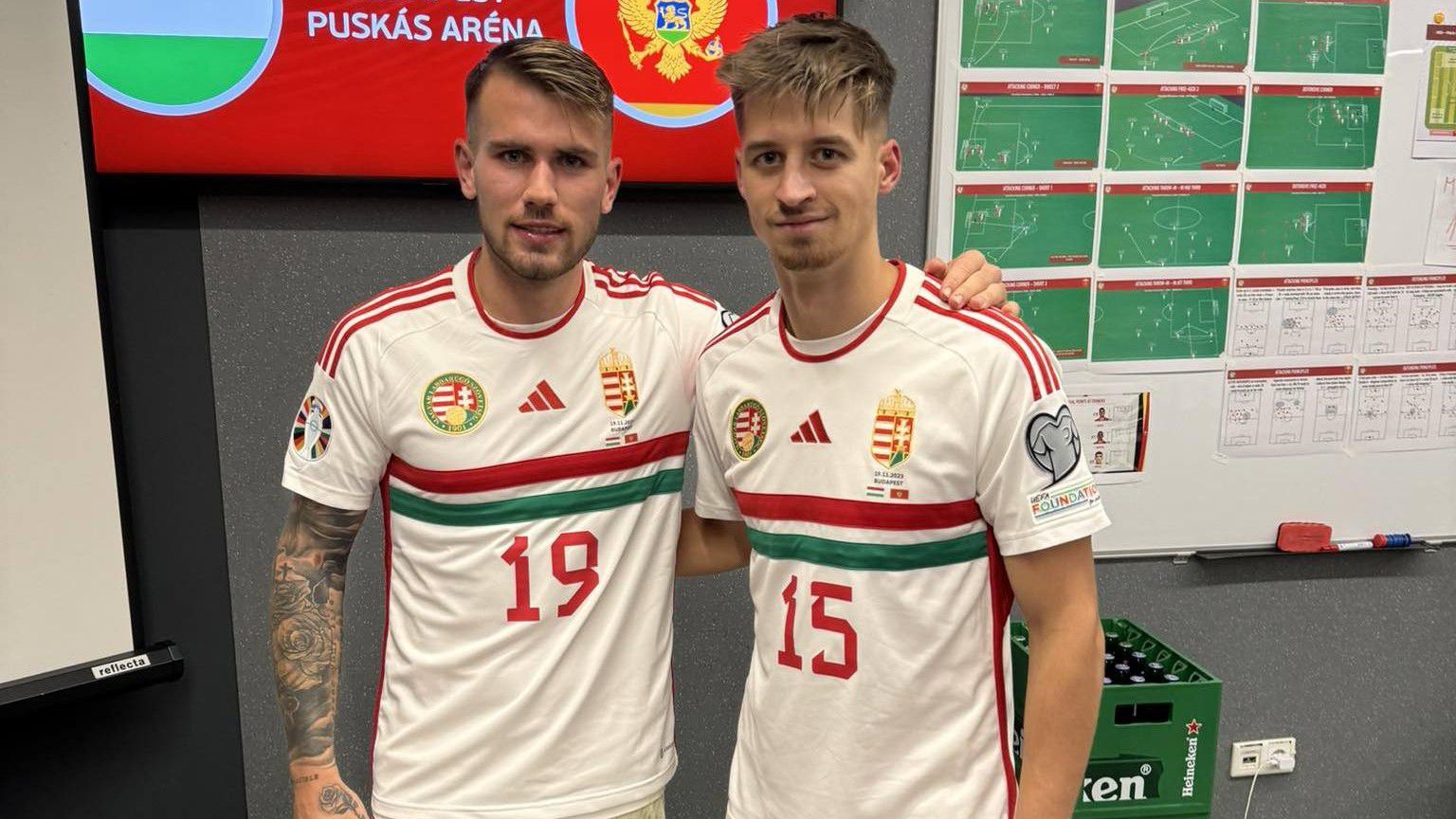 Horváth Krisztofer (balra) kedden már az U21-es válogatottban léphet pályára (Fotó: kecskemetite.hu)