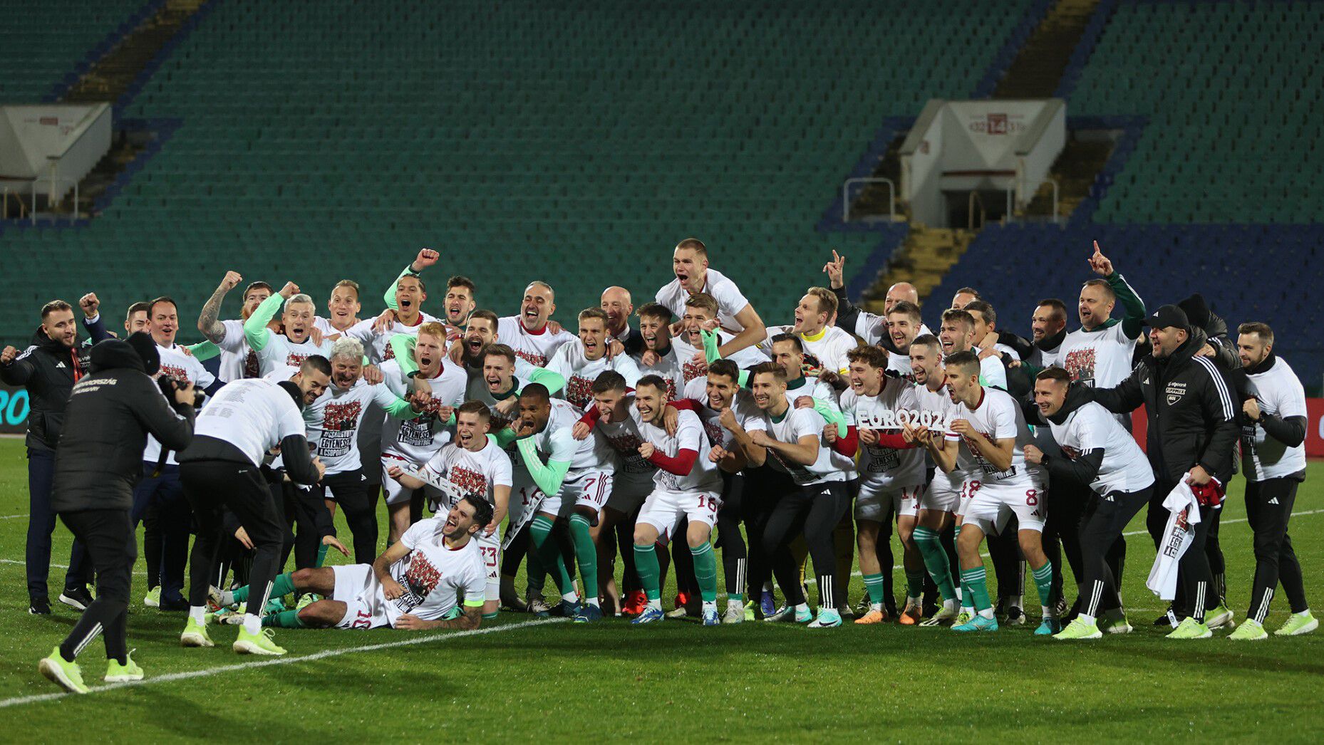 A mérkőzés, amelyen eldőlt, hogy a magyar válogatott sorozatban harmadik Európa-bajnokságán vehet részt. (Fotó: mlsz.hu)
