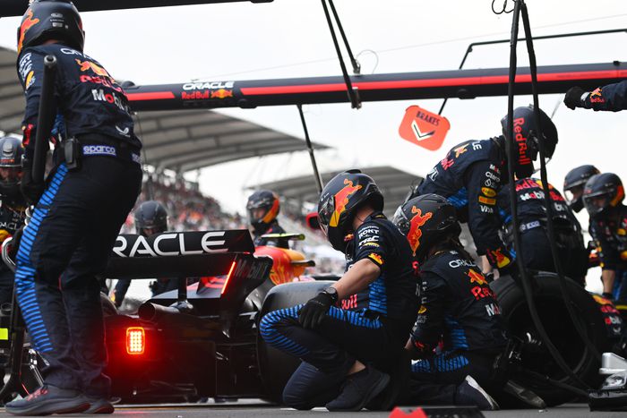 A Red Bull Racing tartja a kerékcsere világrekordját, a TechXpón meg lehet dönteni az 1,82 másodpercet (Fotó: Getty Images)
