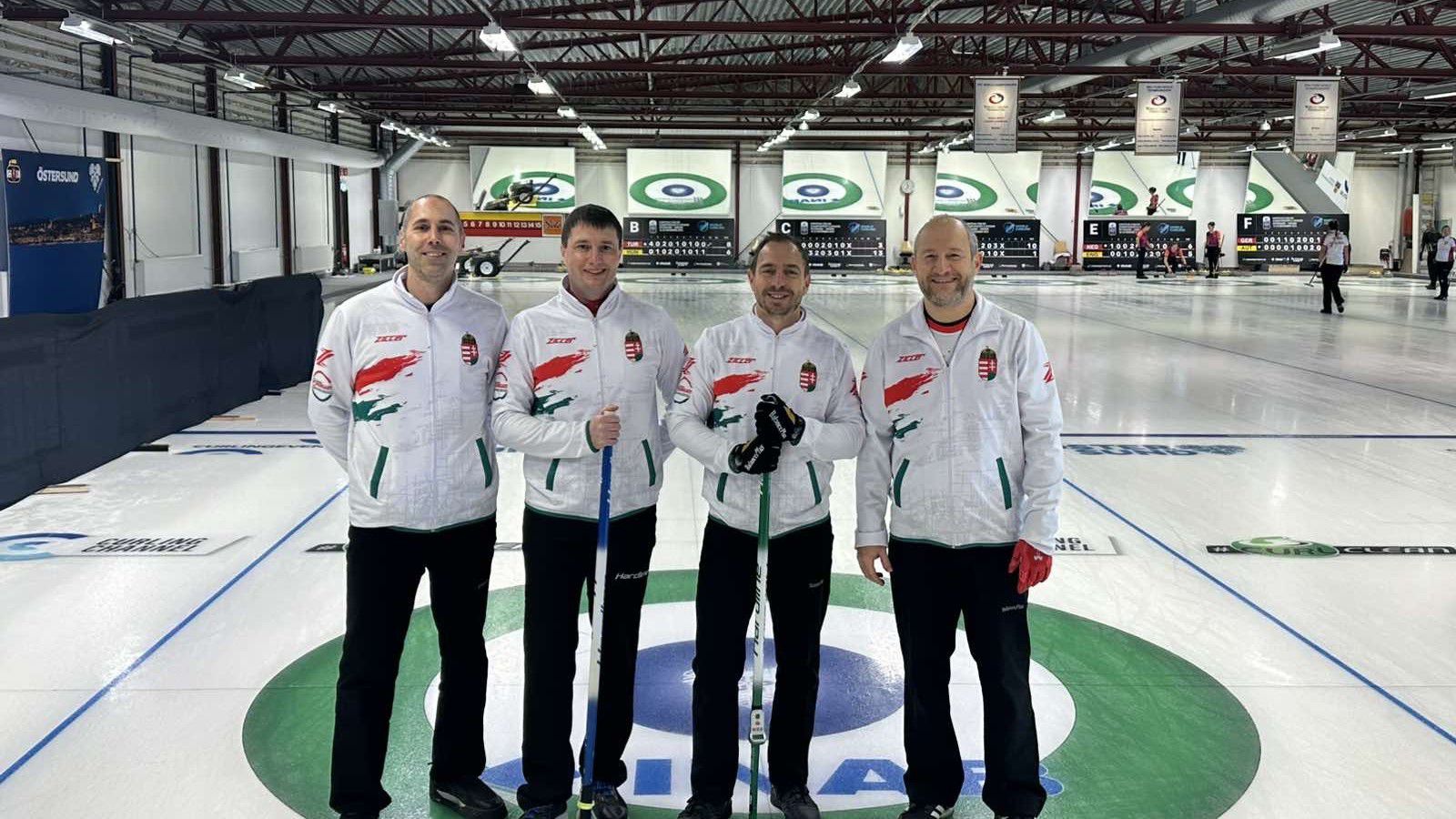 Nem volt esélye a veretlen spanyolok ellen a magyar férfi csapatnak a curling Eb-n