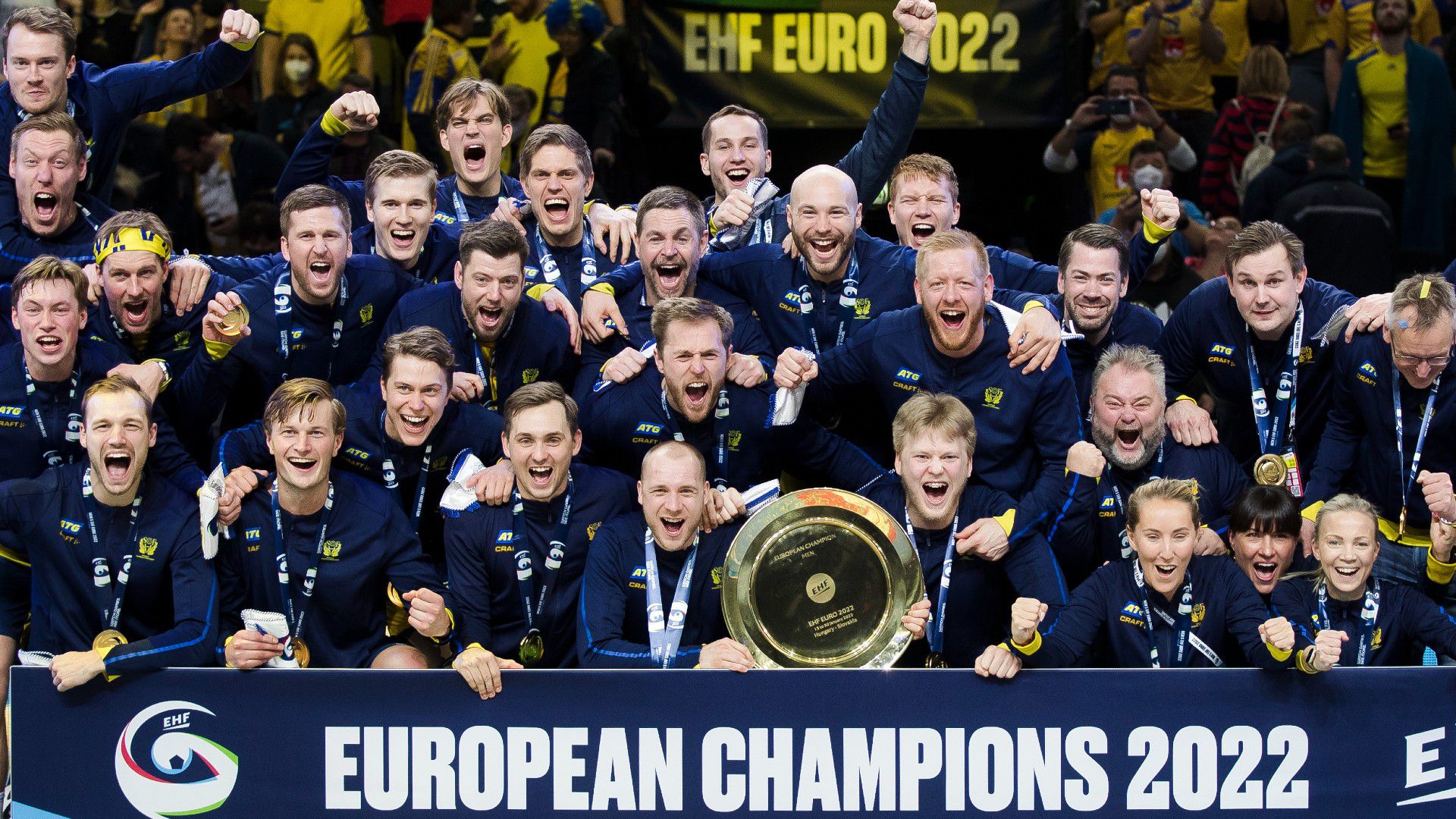 Húsz év után Budapesten lett Európa-bajnok a svéd férfi kézilabda-válogatott (Fotó: Getty Images)