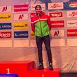 Bányai Attila bronzérmes szuperóriás-műlesiklásban az U18-asok között (Fotó: Hungarian Ski Association/Facebook)