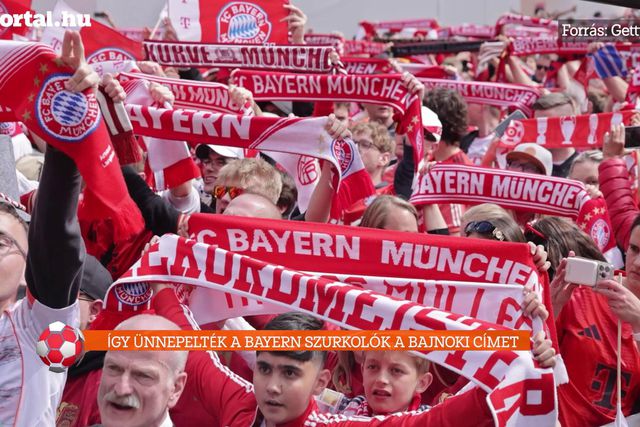 Így ünnepelték a Bayern München bajnoki címét