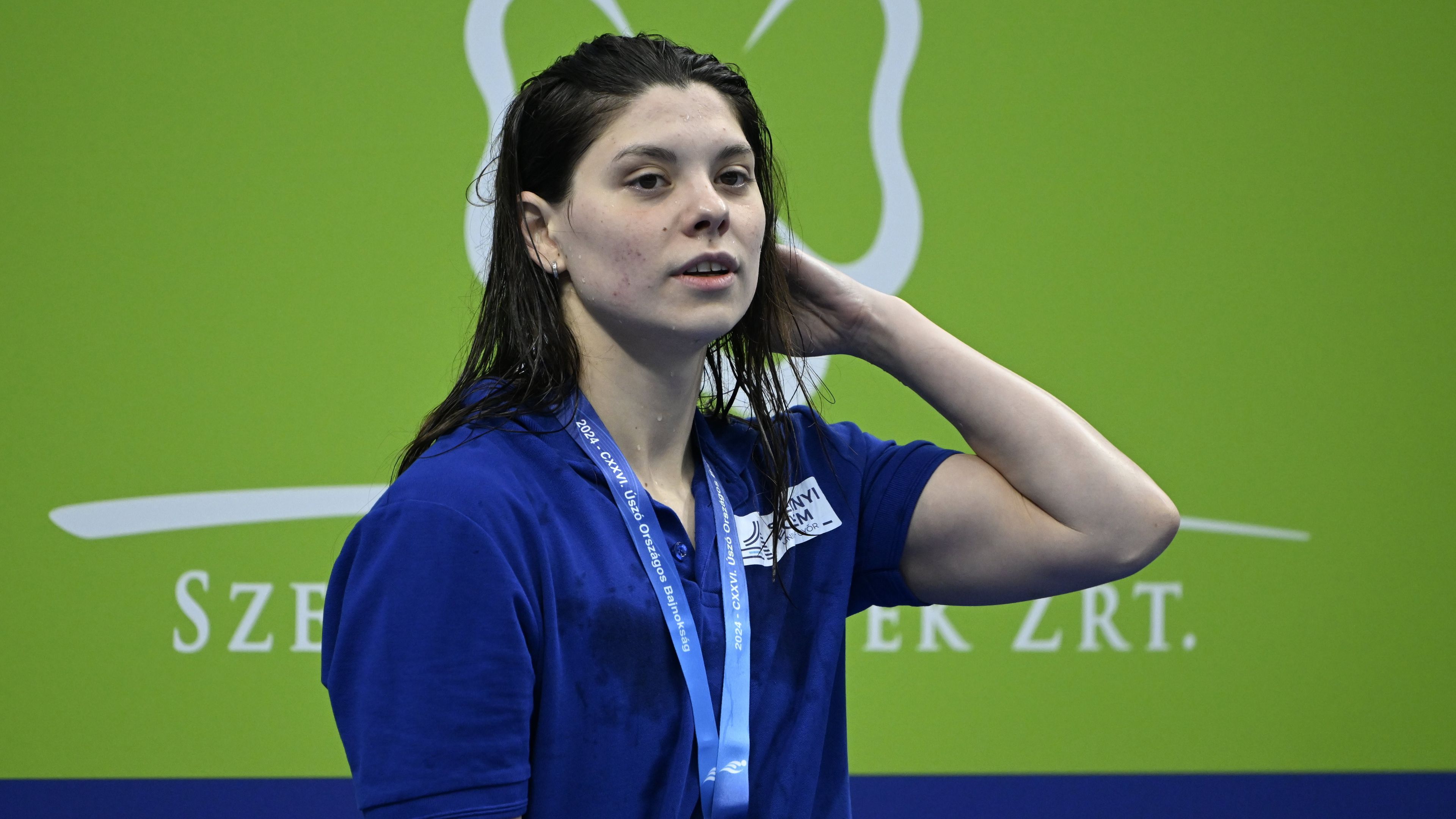 Fángli Henrietta országos csúcsot úszott (Fotó: MTI/Kovács Tamás)