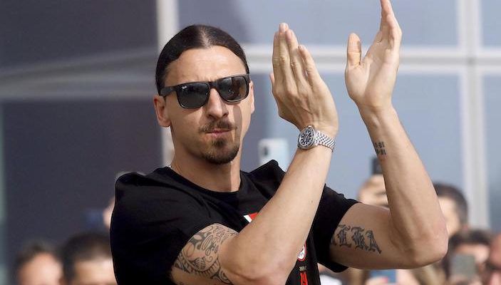 Zlatan Ibrahimovic a tréfákban nem ismert határt (Fotó: Getty Images)