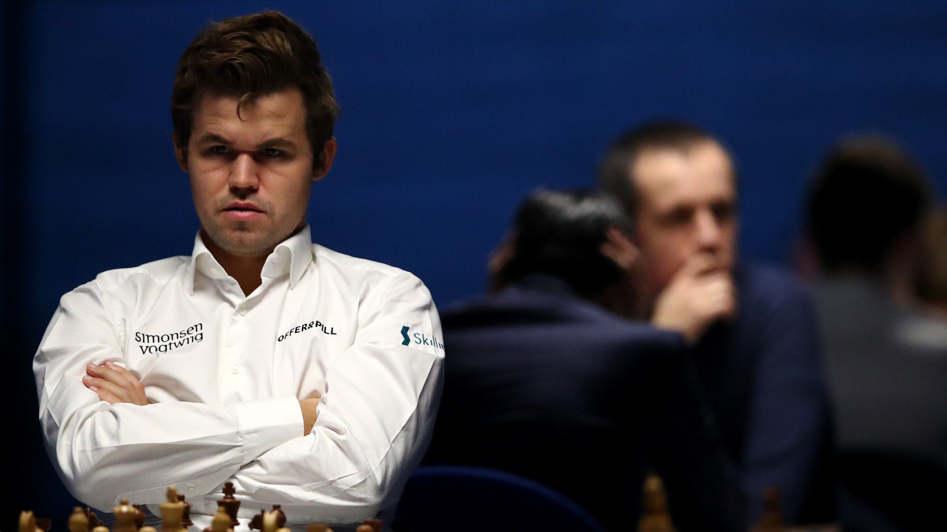 Nem ekkor tudta meg Carlsen, hogy riválisa beperli, de jelenleg hasonlóan érezheti magát (Fotó: Getty)