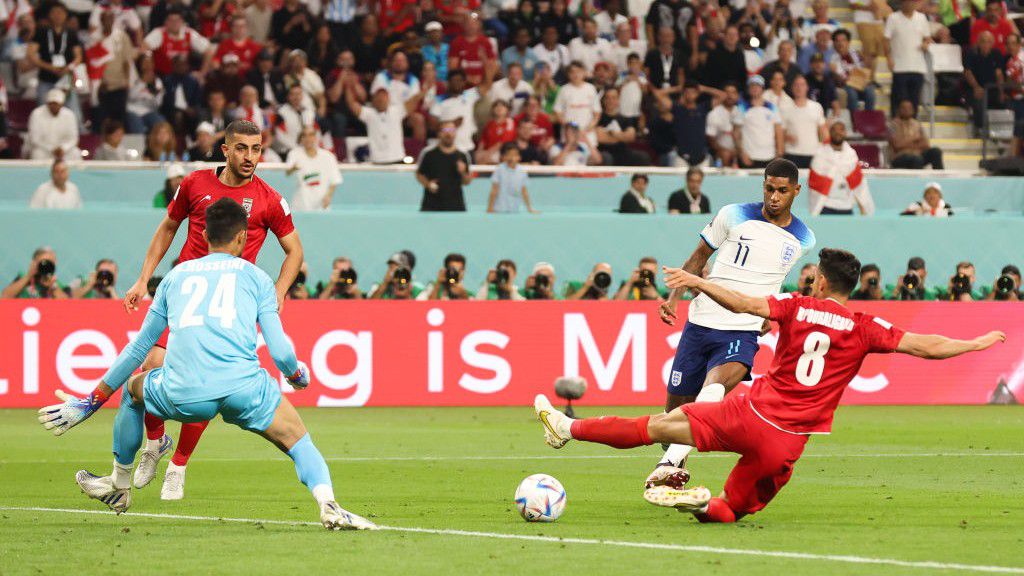 Hála Marcus Rashfordnak bent az ötödik, s még csak nem is az utolsó angol-gól volt (Fotó: GettyImages)
