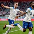 Bukayo Saka (középen) duplázott az első világbajnoki mérkőzésén