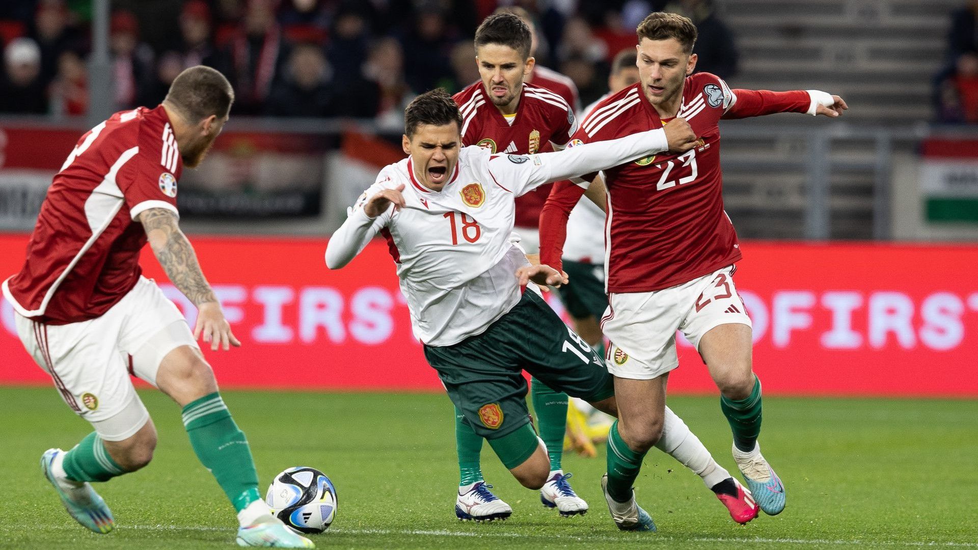 Esélyt sem adott a magyar válogatott a bolgároknak az Eb-selejtezősorozat első mérkőzésén. (Fotó: Zsolnai Péter)